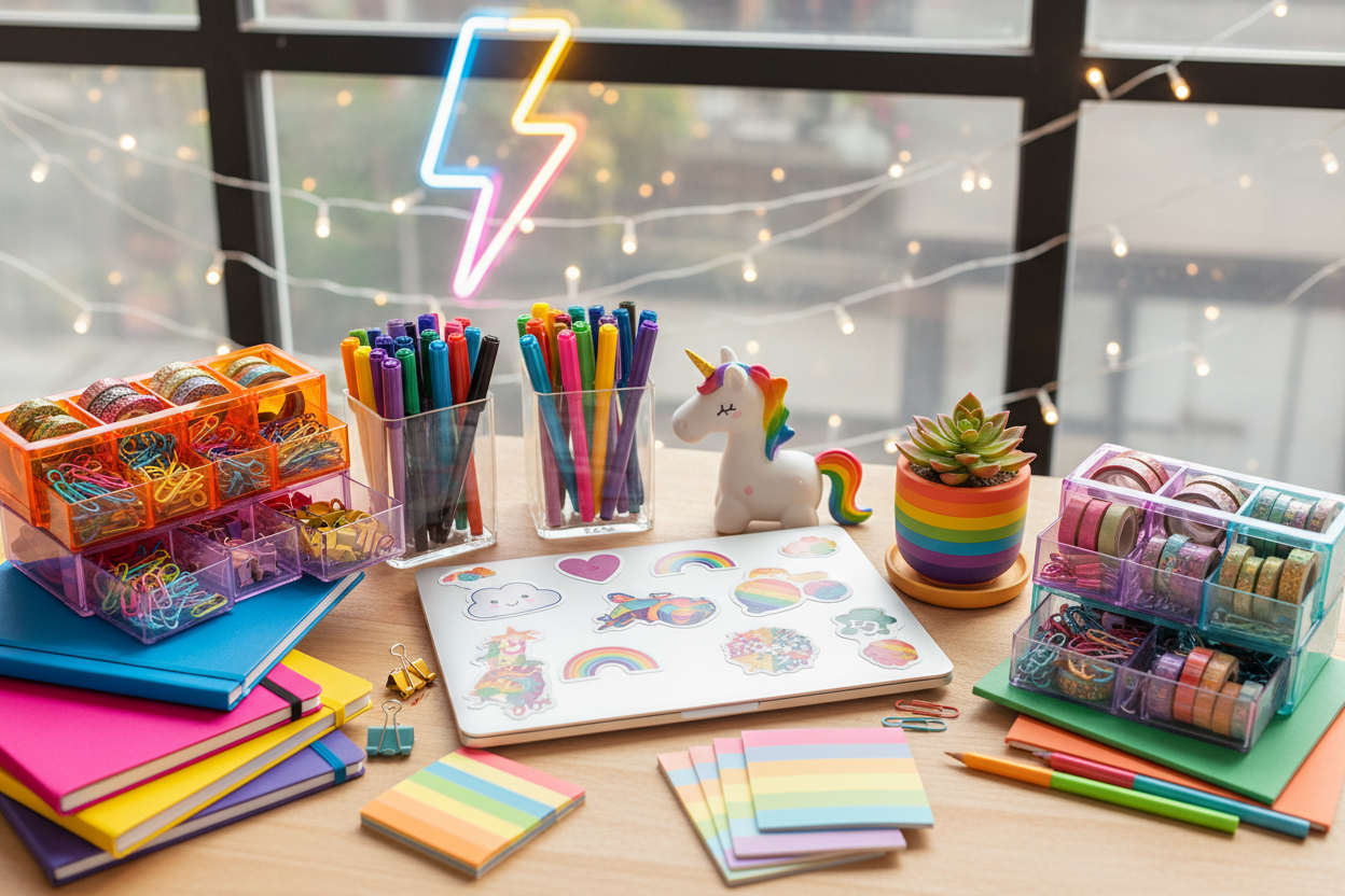 Desk Setup & Creative Stationery