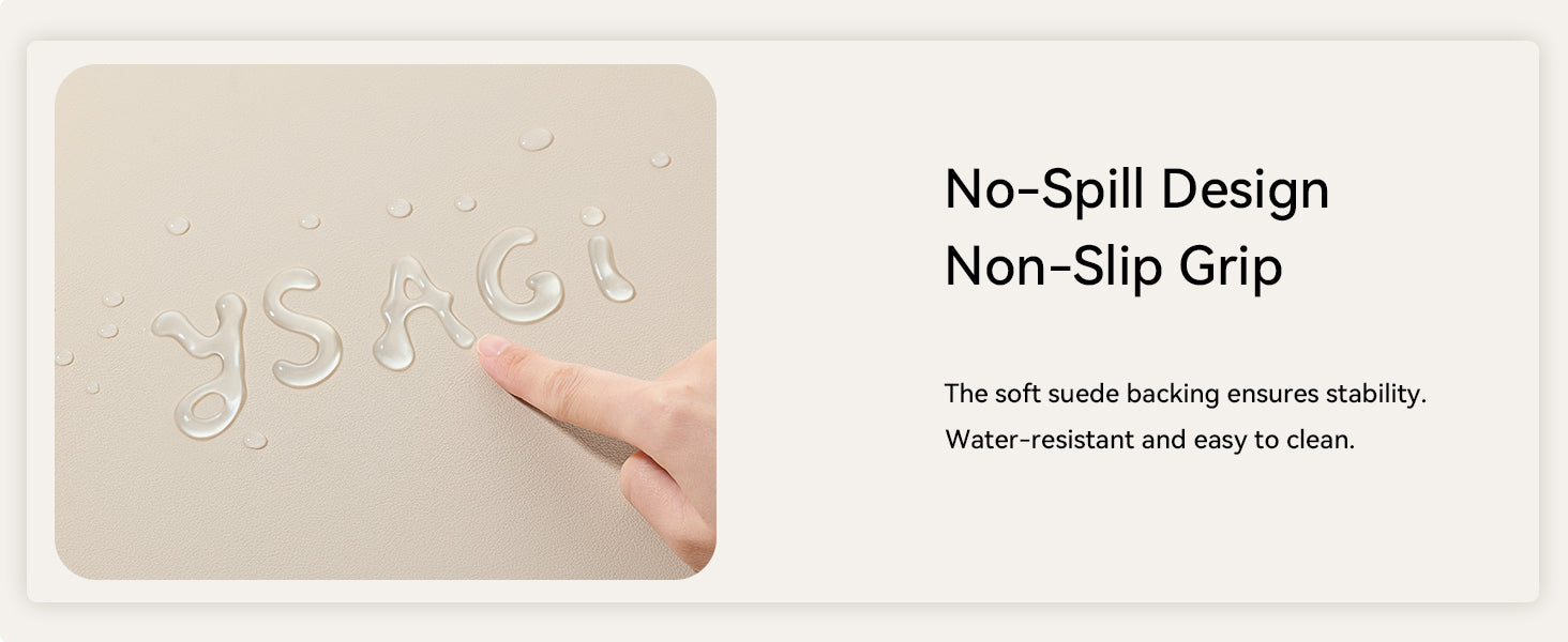 Leather Desk Mat | Computer Mat for Desk| Large Mouse Pad and Keyboard Mat | Desk Protector for Office