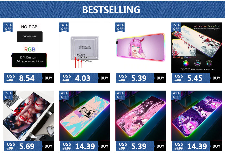 Big Sexy Ass Girls RGB Large 900*400 Rubber Gaming Mouse Pad LED Laptop Gaming Accessories Keyboard Anti-Slip CS GO Mousepad Xxl