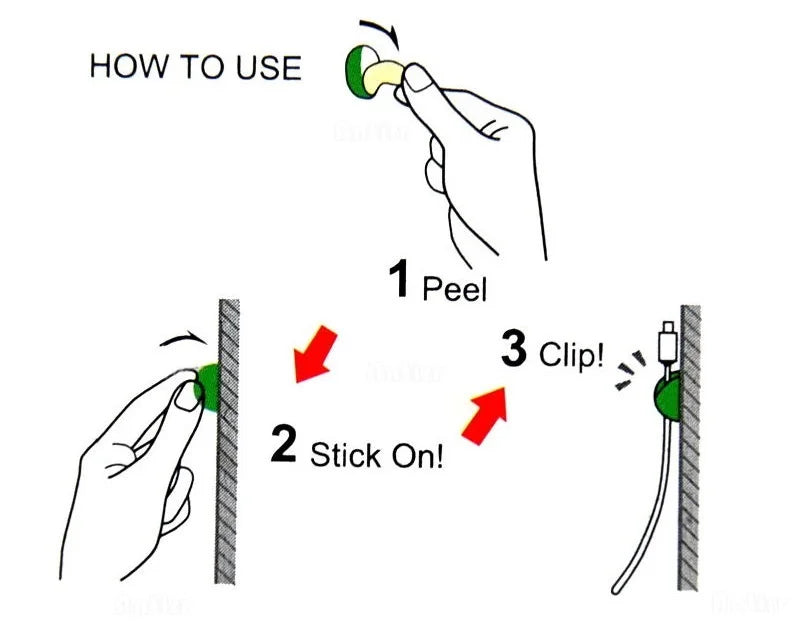 Cable Winder Organizer Cable Clip Desk Tidy Organiser Wire Cord USB Charger Cord Holder Organizer Holder Secure Table