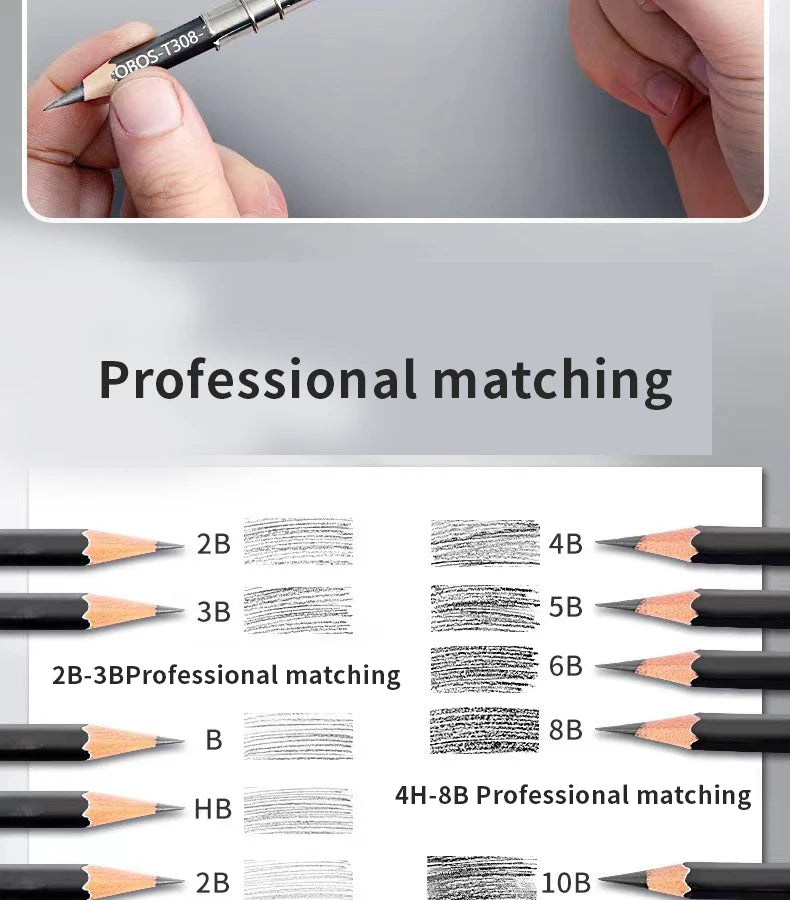 Sketching Pen Set Drawing Pen Sketching Pencil Student Drawing Art Drawing Brush HB Pen Curtain Set Box