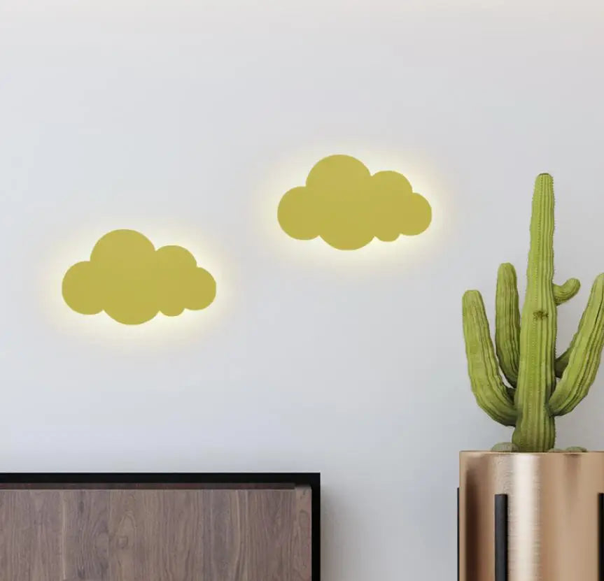 LED Cloud wall light for Bedroom Children Nursery kids wall light side lamp art deco sconces wall side lamp fixtures