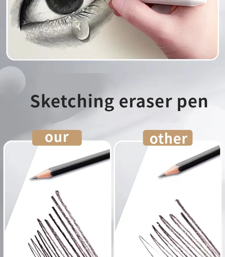 Sketching Pen Set Drawing Pen Sketching Pencil Student Drawing Art Drawing Brush HB Pen Curtain Set Box