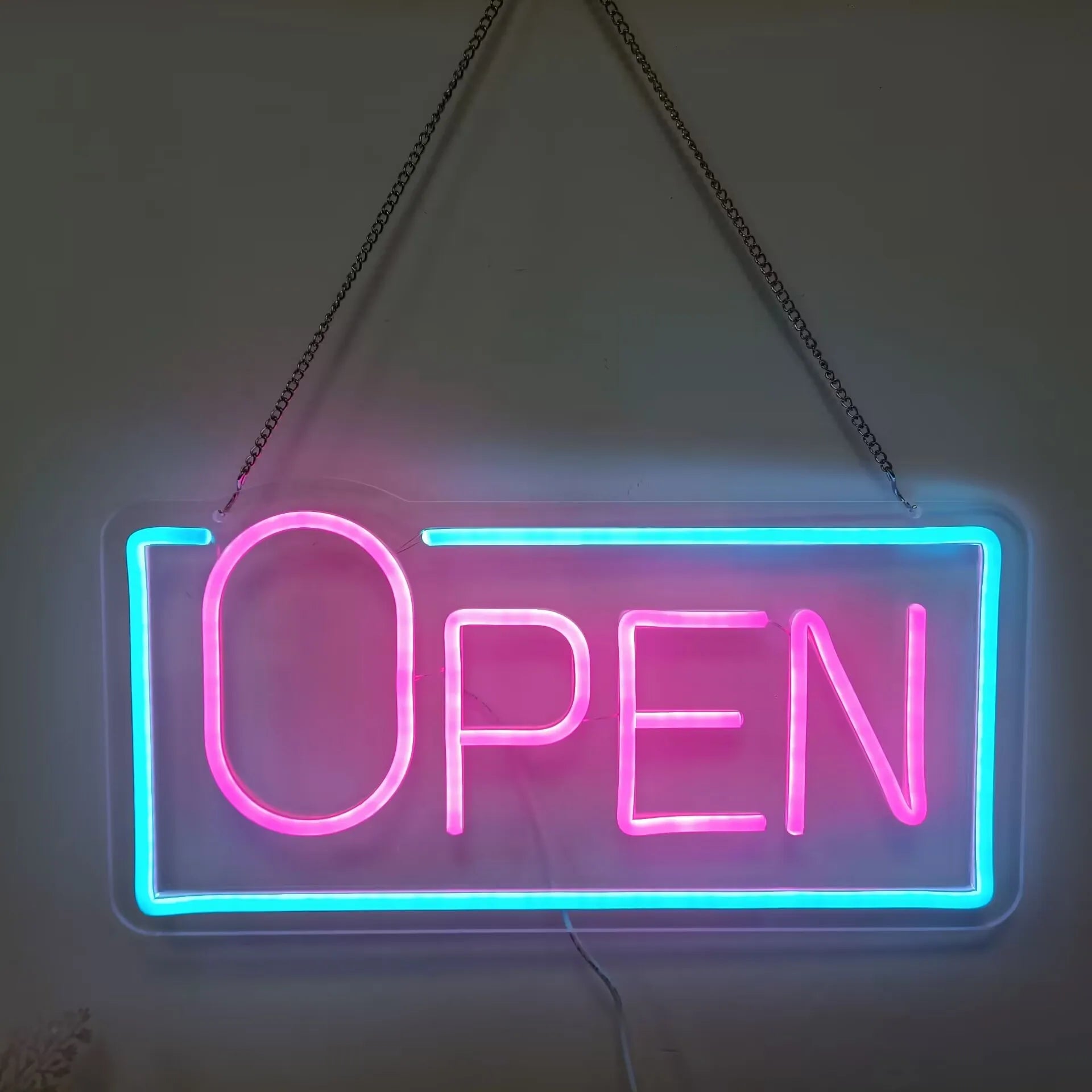 LED Open Neon Sign  USB Bright Neon Light Sign for Business Switch Cloud Stores Restaurants Offices Shops Storefronts Decor Gift