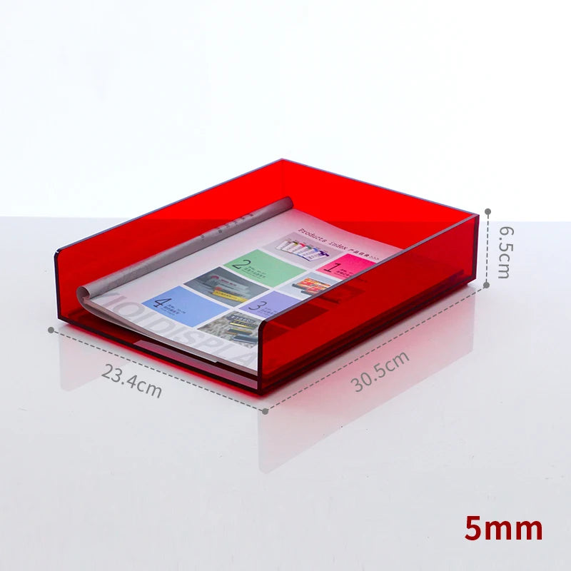 Acrylic Magazine Holder Magazine Rack File Holder Desk Organizers Storage Acrylic Magazine Holder Book Stand for Office Desk