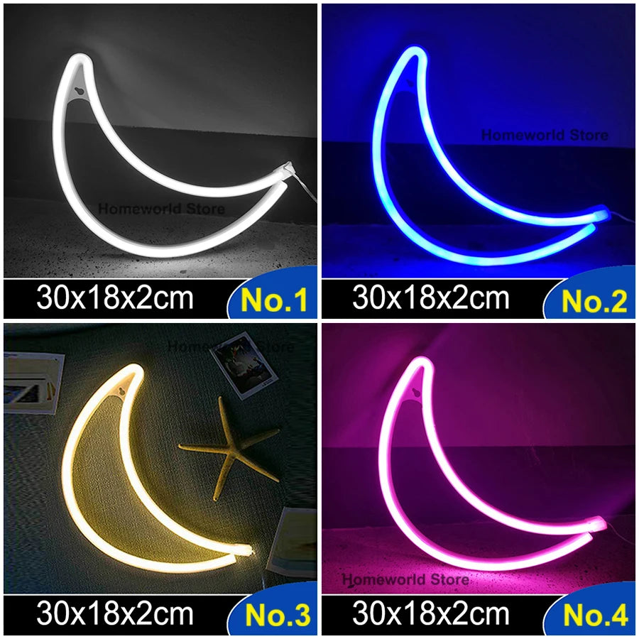 LED Neon Light Sign Logo Modeling Night Lamp 88 Styles Wholesale Dropshipping Decor Room Wall Party Wedding Colorful Xmas Gift