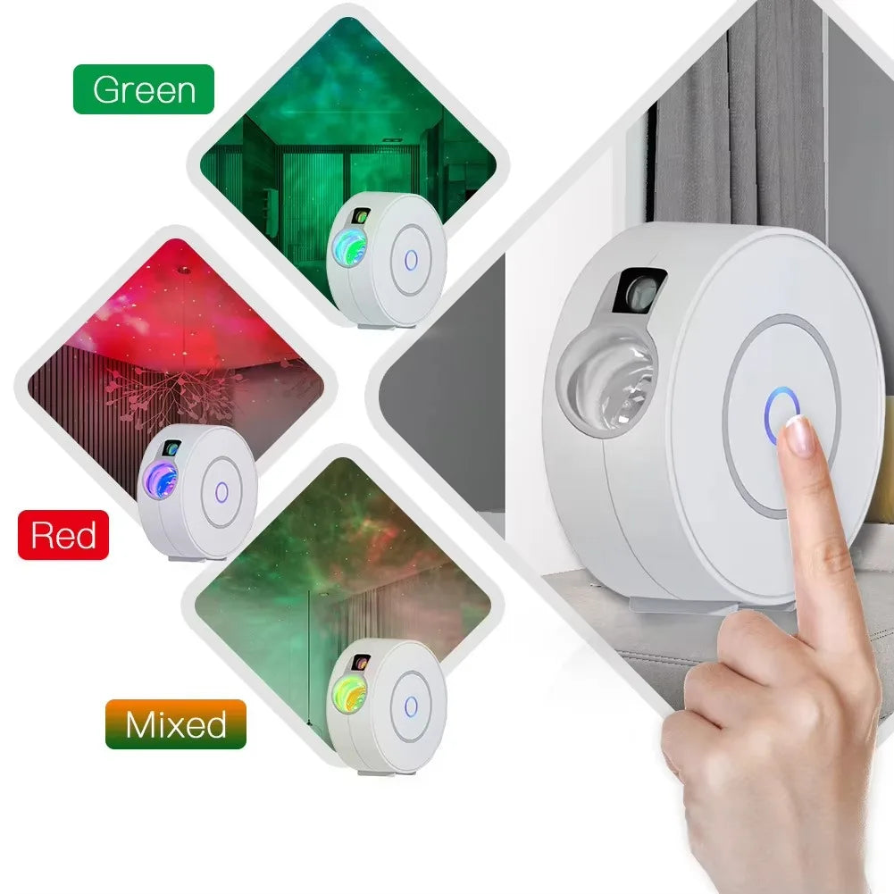 Smart Galaxy Star Projector Night Light 3D Galaxy Projector LED Lights Gift APP Adjustment For Gaming Room Bedroom Decor