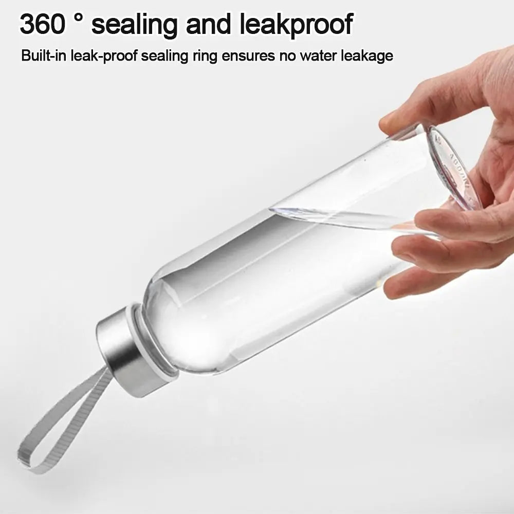 1pc Transparent Plastic Water Bottle for Drinking Portable Sport Tea Coffee Cup Kitchen Tool Kids Water Bottle for School Office