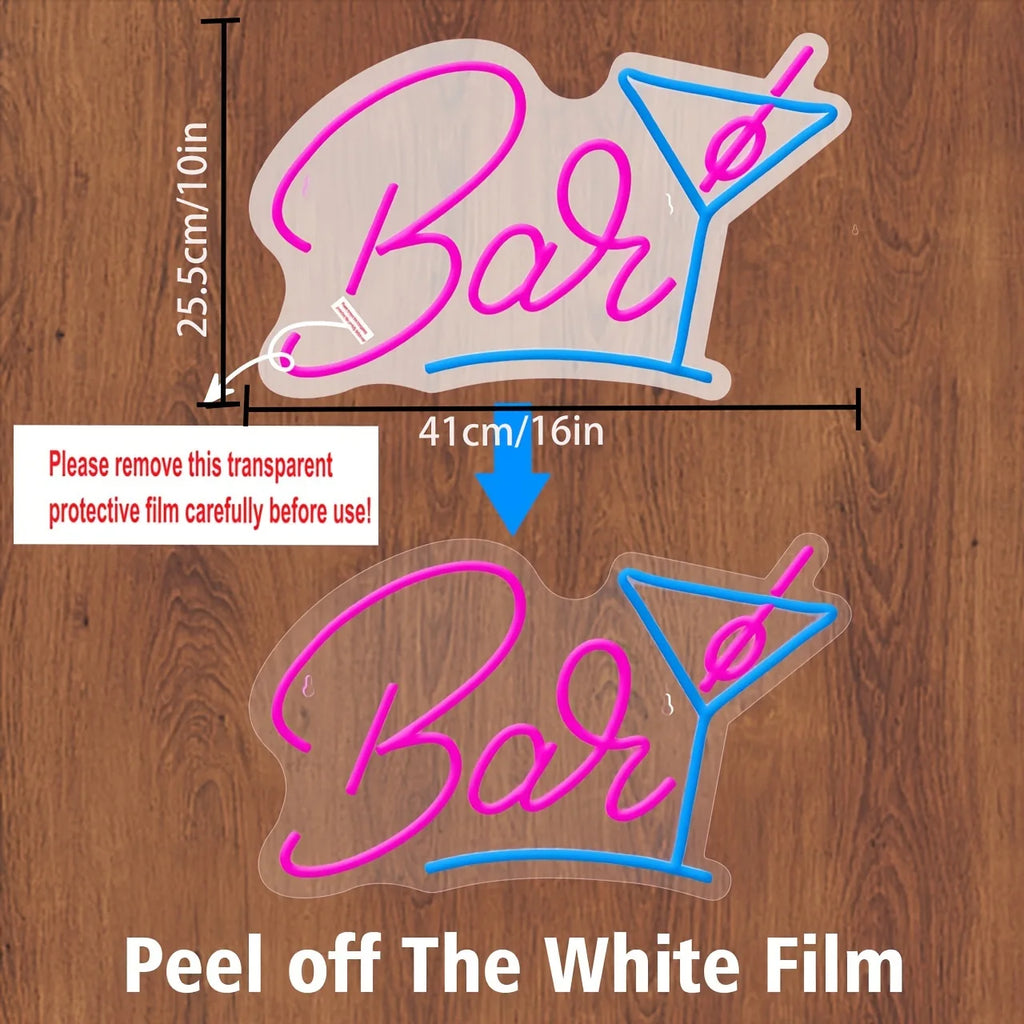 LED Neon Signs For Bar Wall Decor, USB Powered LED Beer Lights For Bedroom, Man Cave, Party,  Coffee Shop, HomeClub Christmas