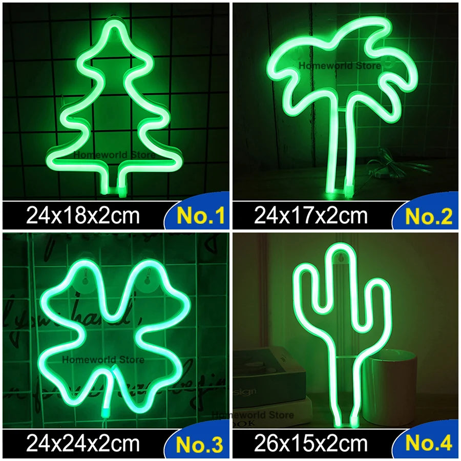 LED Neon Light Sign Logo Modeling Night Lamp 88 Styles Wholesale Dropshipping Decor Room Wall Party Wedding Colorful Xmas Gift
