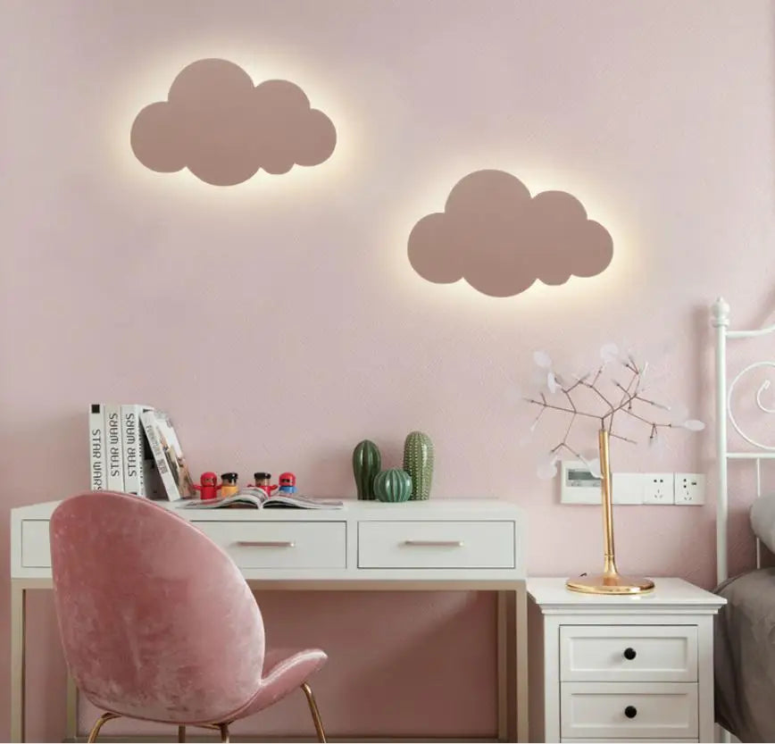 LED Cloud wall light for Bedroom Children Nursery kids wall light side lamp art deco sconces wall side lamp fixtures