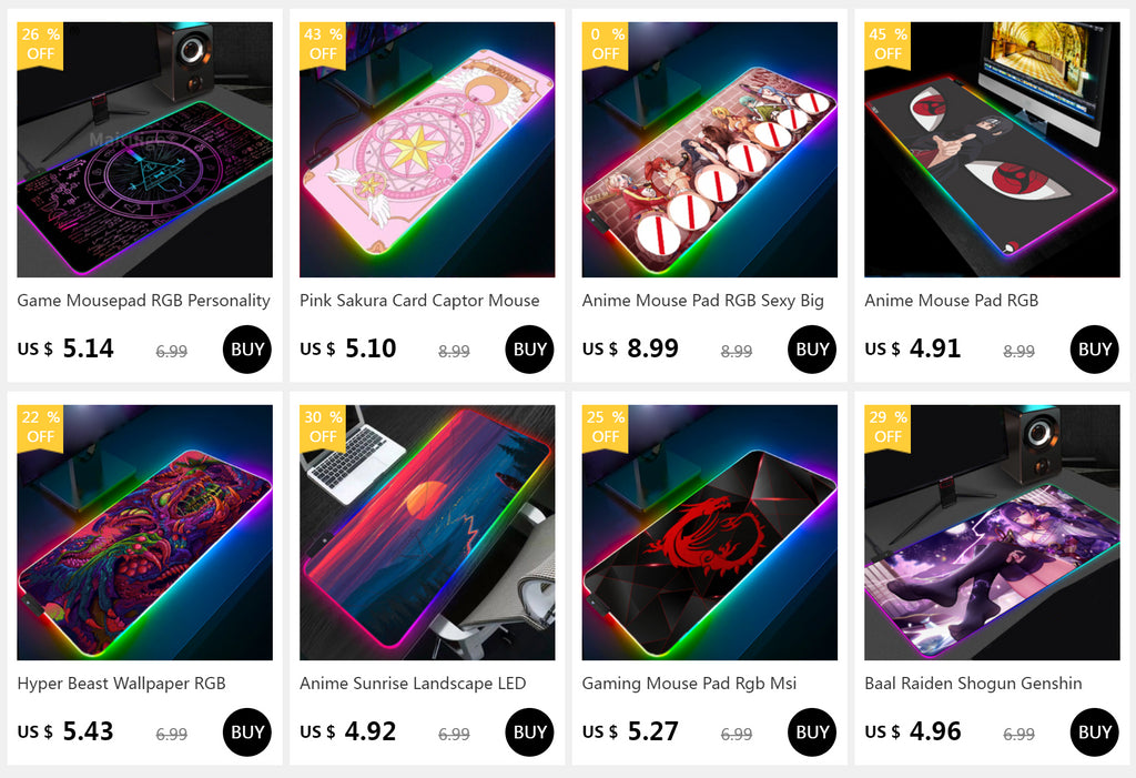 Big Sexy Ass Girls RGB Large 900*400 Rubber Gaming Mouse Pad LED Laptop Gaming Accessories Keyboard Anti-Slip CS GO Mousepad Xxl