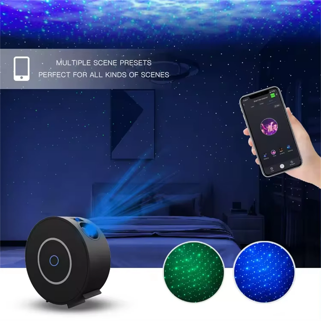 Smart Galaxy Star Projector Night Light 3D Galaxy Projector LED Lights Gift APP Adjustment For Gaming Room Bedroom Decor