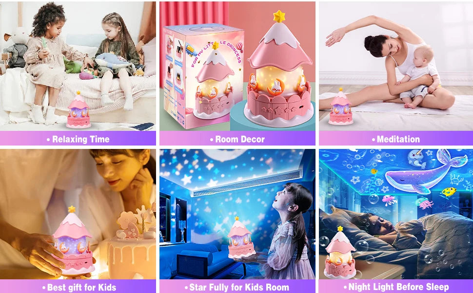 Star Galaxy Projector 21 in 1 Starry Sky Projector with 360° Rotating Timer Atmosphere Lamp for Kids Birthday Xmas Gifts Decor