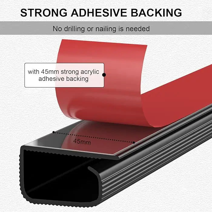 Channel Desk Cable Organizer Cable Management Accessories White Cable Protecter No Drilling Under Desk Management Tray