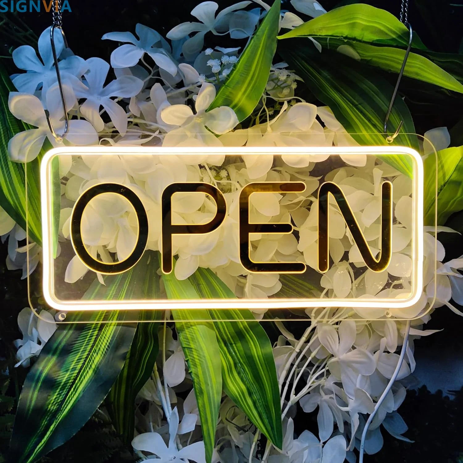 Open Neon LED Sign USB Wall Decoration For Business Storefront Window Glass Door Florists Bar Salon Studio Cafes Restaurant Neon