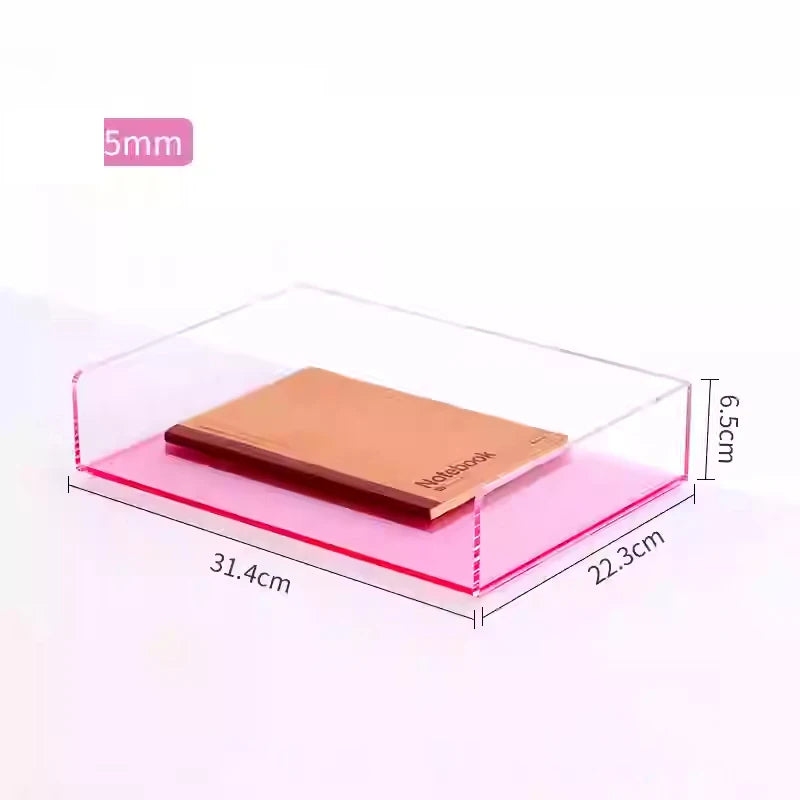 Acrylic Magazine Holder Magazine Rack File Holder Desk Organizers Storage Acrylic Magazine Holder Book Stand for Office Desk