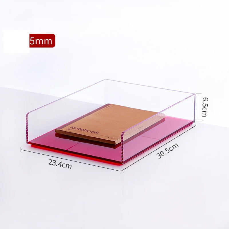 Acrylic Magazine Holder Magazine Rack File Holder Desk Organizers Storage Acrylic Magazine Holder Book Stand for Office Desk