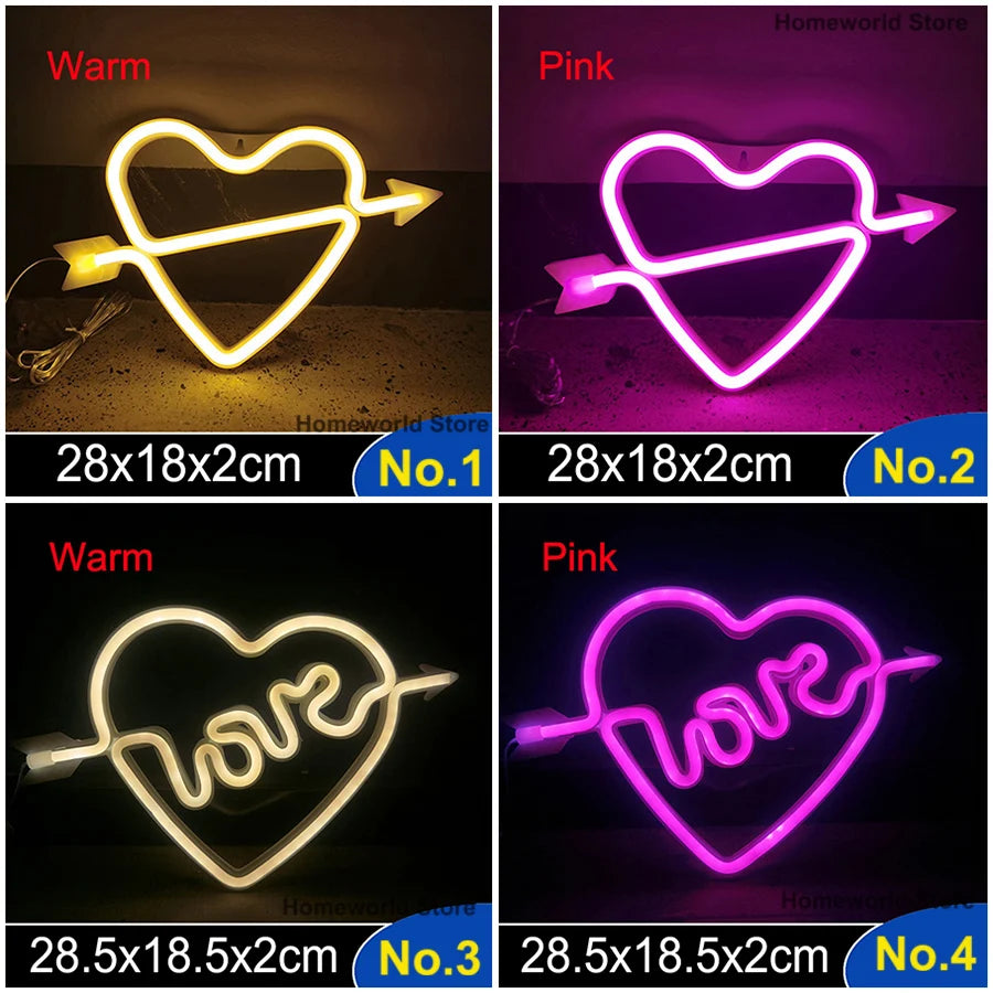 LED Neon Light Sign Logo Modeling Night Lamp 88 Styles Wholesale Dropshipping Decor Room Wall Party Wedding Colorful Xmas Gift