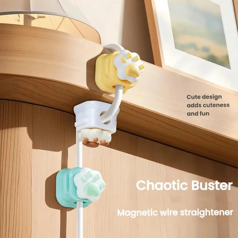 Desktop Cute Cable Organizers Holder Clips Desk Tidy Organiser Self Adhesive Cable Management Office Wire Cord Holder