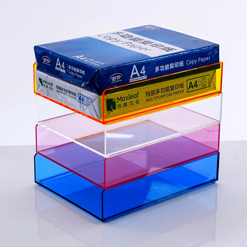 Acrylic Magazine Holder Magazine Rack File Holder Desk Organizers Storage Acrylic Magazine Holder Book Stand for Office Desk