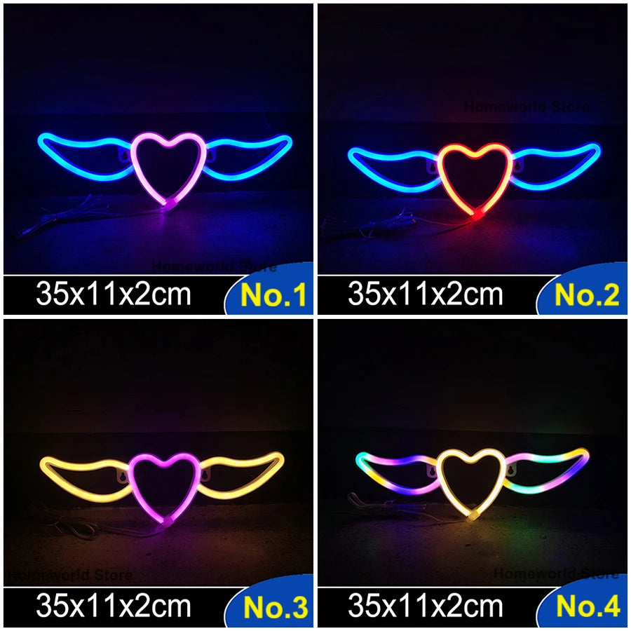 LED Neon Light Sign Logo Modeling Night Lamp 88 Styles Wholesale Dropshipping Decor Room Wall Party Wedding Colorful Xmas Gift