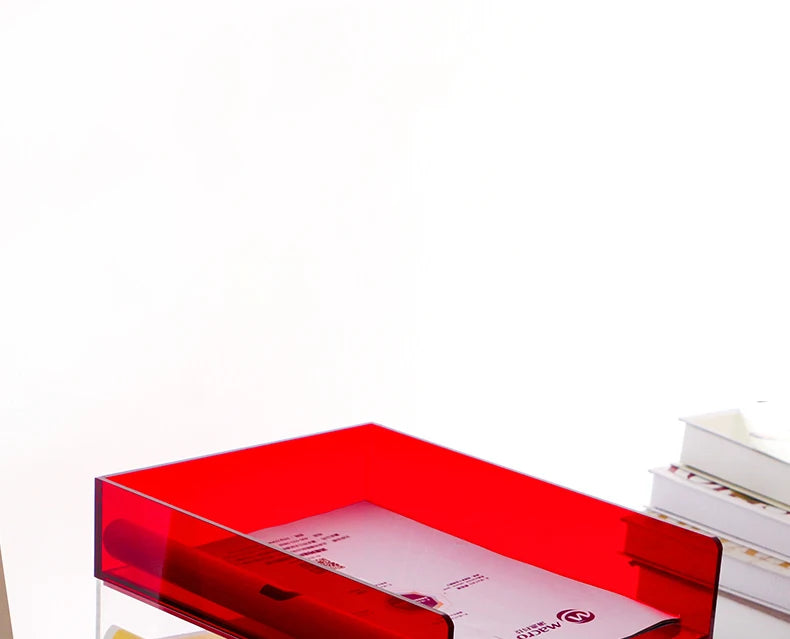 Acrylic Magazine Holder Magazine Rack File Holder Desk Organizers Storage Acrylic Magazine Holder Book Stand for Office Desk