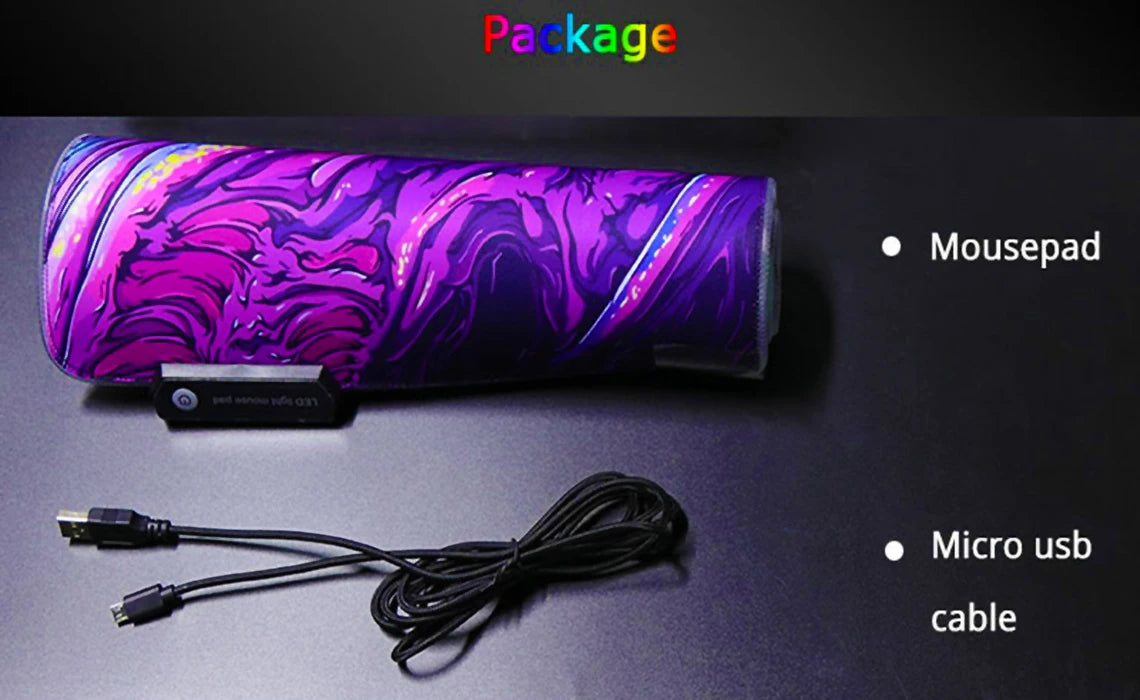 Large Gaming Mouse Pad Rgb Led Wisteria Demon XXL Gaming Deskmat Red Spider Lily Desk Mat Death Flower Anime Mousepad Aesthetic