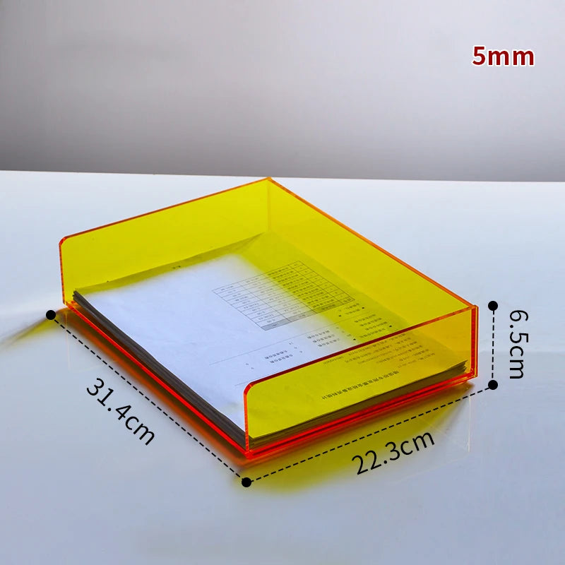 Acrylic Magazine Holder Magazine Rack File Holder Desk Organizers Storage Acrylic Magazine Holder Book Stand for Office Desk