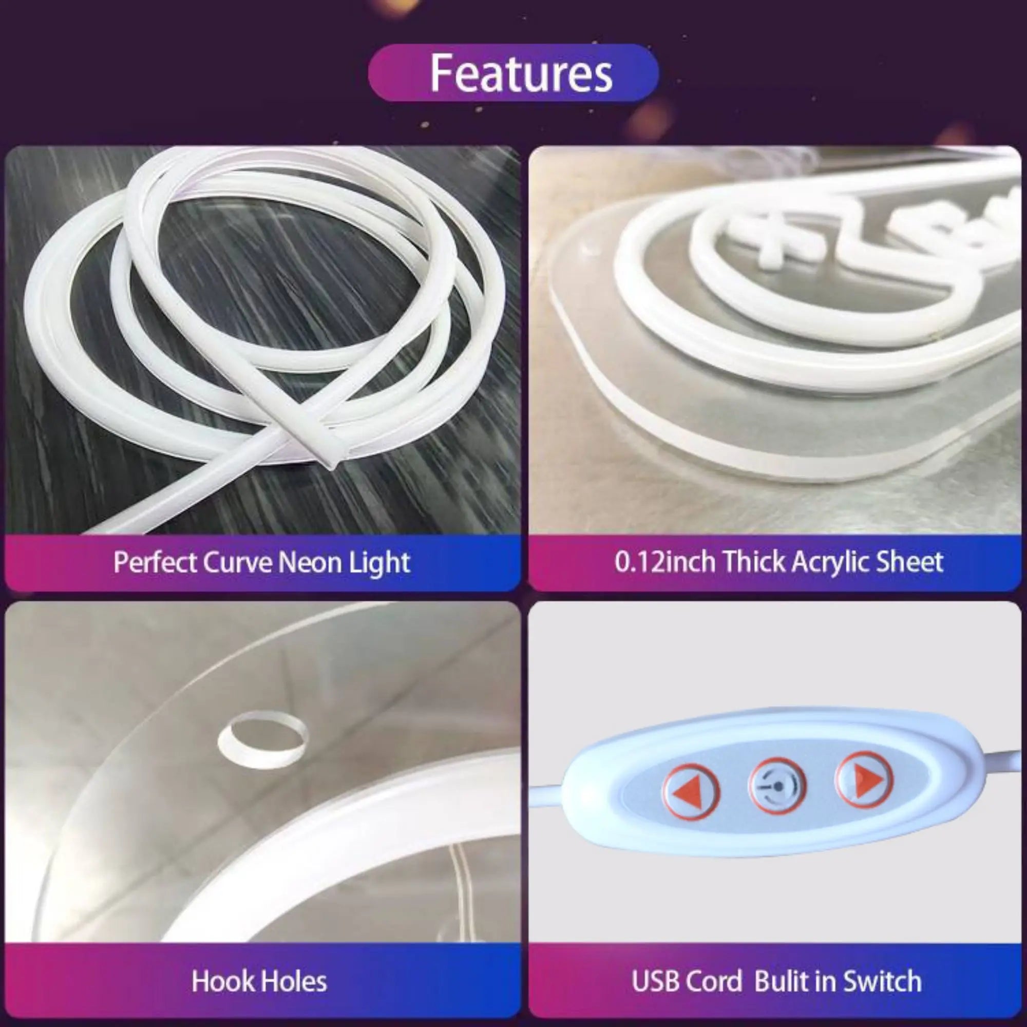 LED Neon Sign The World of Yours Neon Sign Wall Decoration for Bedroom Gameroom Livingroom Birthday Party Gifts USB Powered