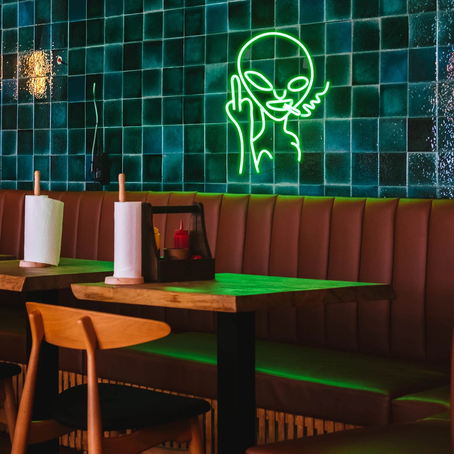 Led Neon Sign Smoking Hand Eye Personalized Neon Signs For Bar Game Room Restaurant Wall Decoration Neon Light USB Acrylic