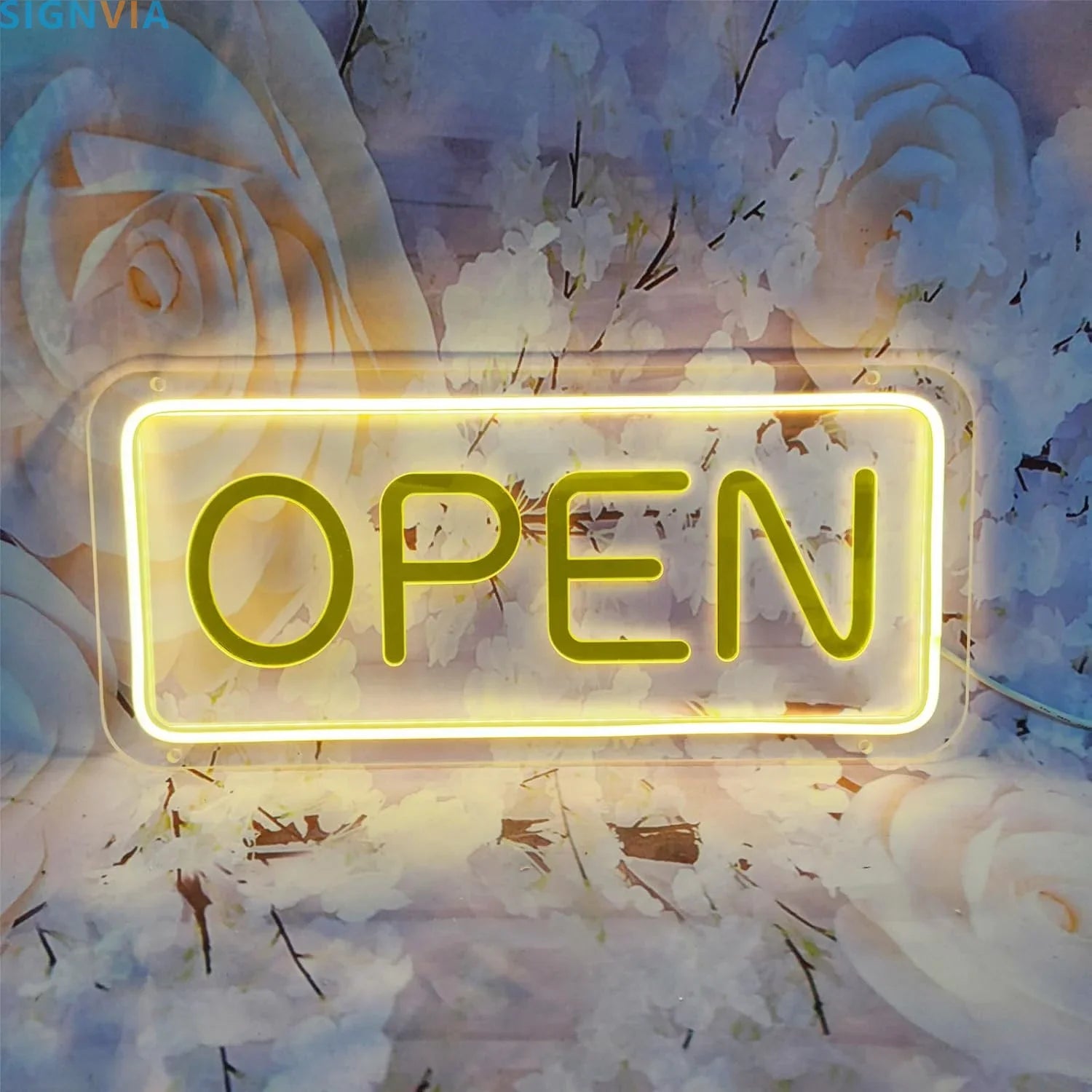 Open Neon LED Sign USB Wall Decoration For Business Storefront Window Glass Door Florists Bar Salon Studio Cafes Restaurant Neon