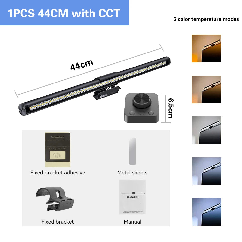 RGB Led Monitor Light Bar Monitor Screen Hanging Lighting USB Dimmable Atmosphere Desk Lamp for Computer Gaming Lights