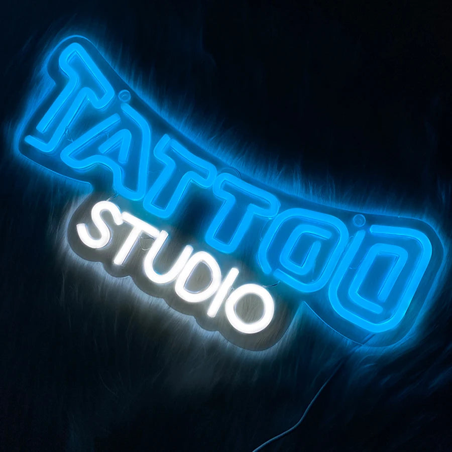 Tattoo Led Neon Sign, Decor With Aesthetic Operation Lights, Used For Business Lights In Shops, Rooms, Bars And Tattoo Studios.