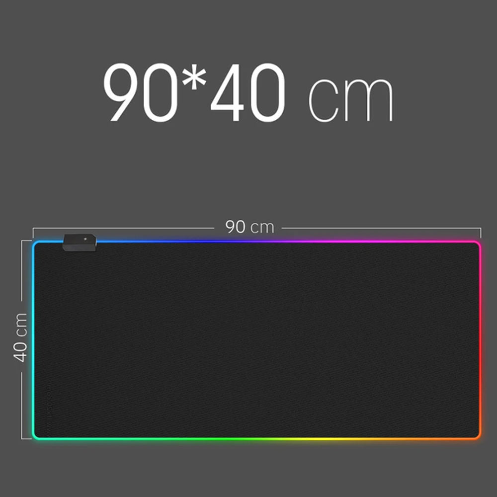RGB Gaming Mouse pad LED Light  Keyboard Cover Desk Mat Colorful Mouse Pad Waterproof Multi-size PC Computer Carpet with Backlit