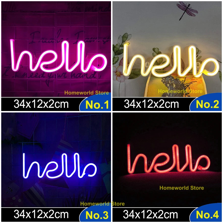 LED Neon Light Sign Logo Modeling Night Lamp 88 Styles Wholesale Dropshipping Decor Room Wall Party Wedding Colorful Xmas Gift