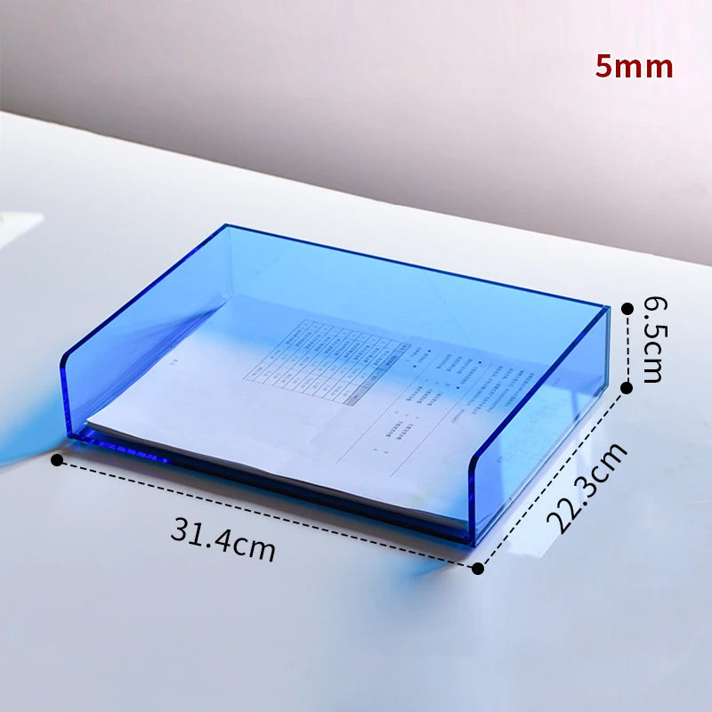 Acrylic Magazine Holder Magazine Rack File Holder Desk Organizers Storage Acrylic Magazine Holder Book Stand for Office Desk
