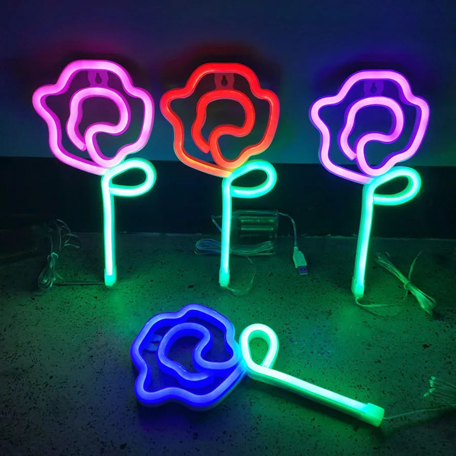 LED Neon Light Sign Logo Modeling Night Lamp 88 Styles Wholesale Dropshipping Decor Room Wall Party Wedding Colorful Xmas Gift