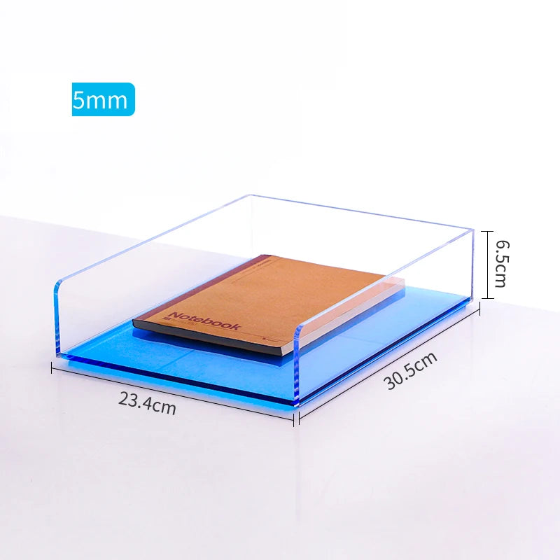 Acrylic Magazine Holder Magazine Rack File Holder Desk Organizers Storage Acrylic Magazine Holder Book Stand for Office Desk