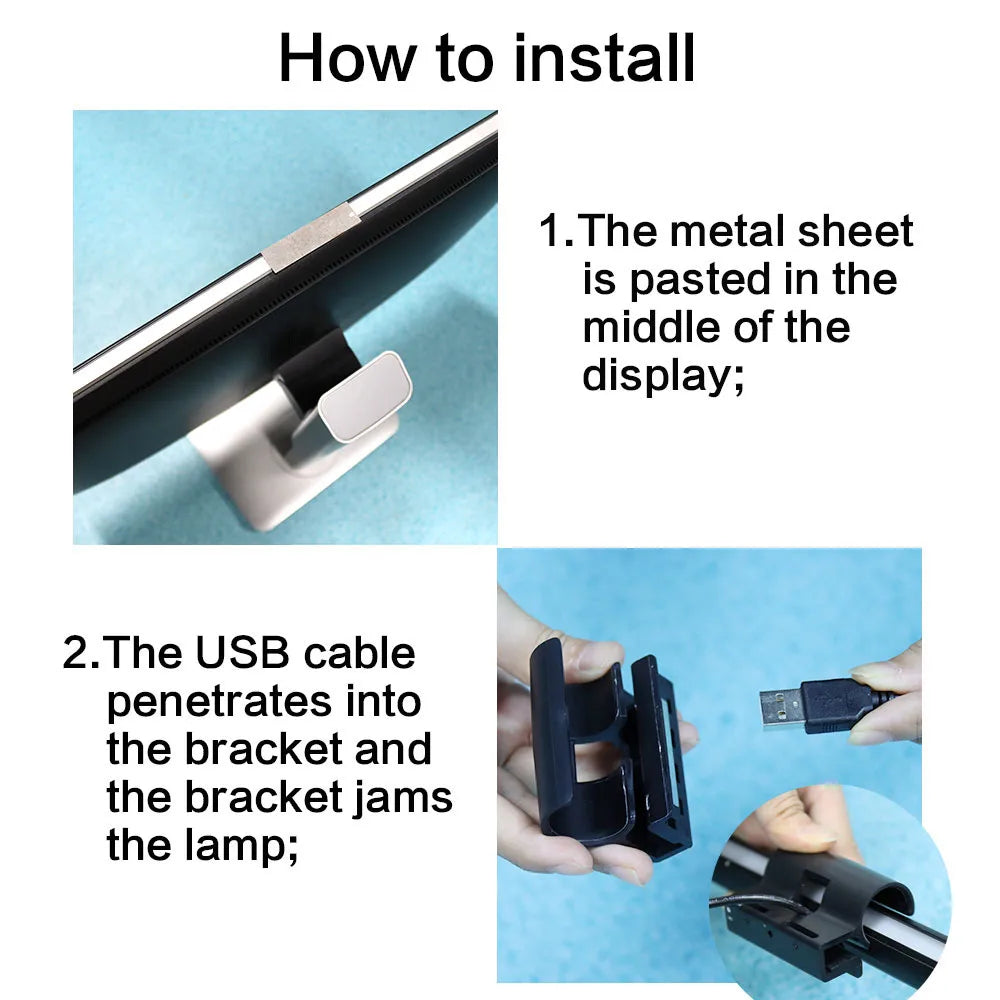 RGB Led Monitor Light Bar Monitor Screen Hanging Lighting USB Dimmable Atmosphere Desk Lamp for Computer Gaming Lights