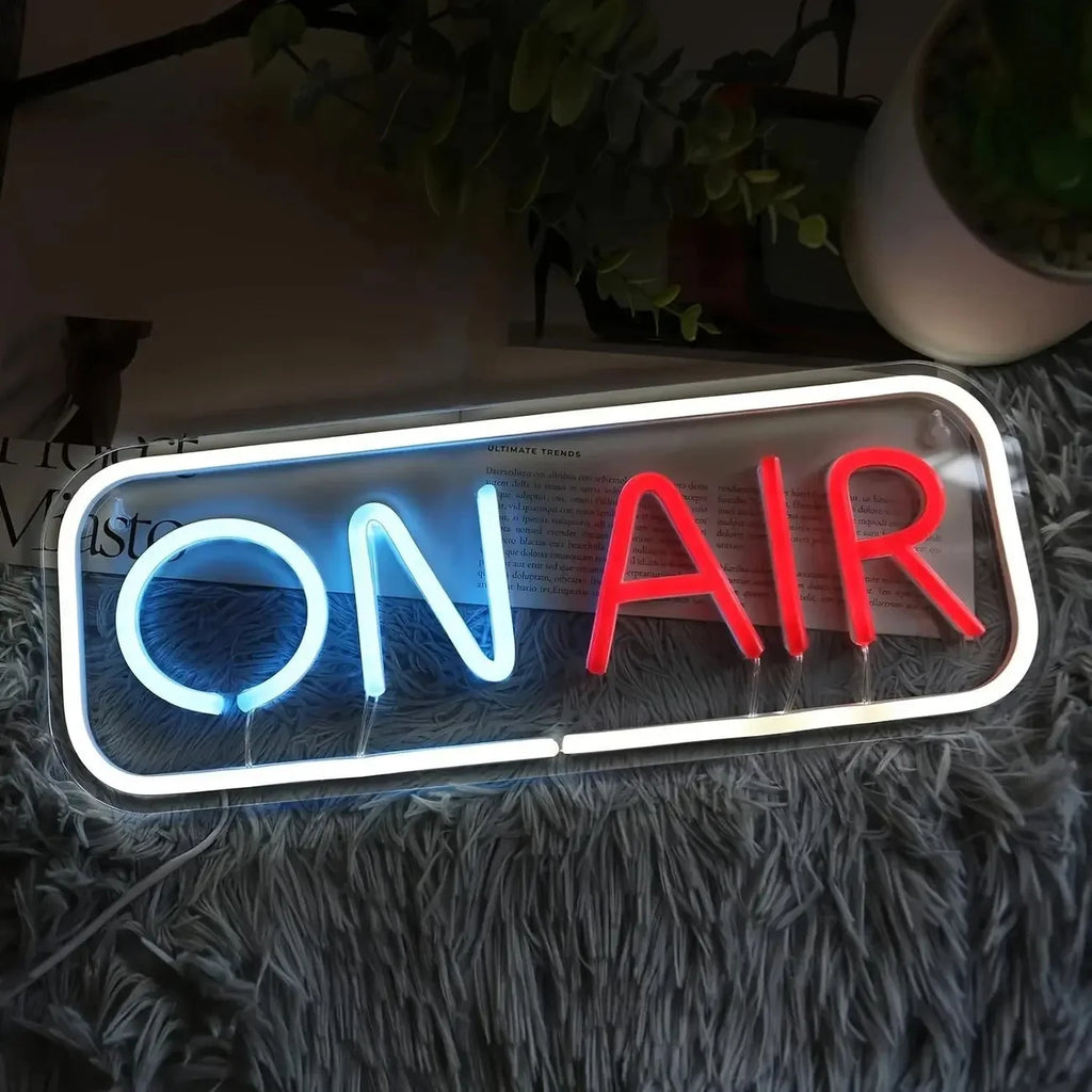 On Air LED Neon Sign  USB-Powered Wall Art for Parties, Engagements, Birthdays, Weddings, and Home Decor Decoration with Switch
