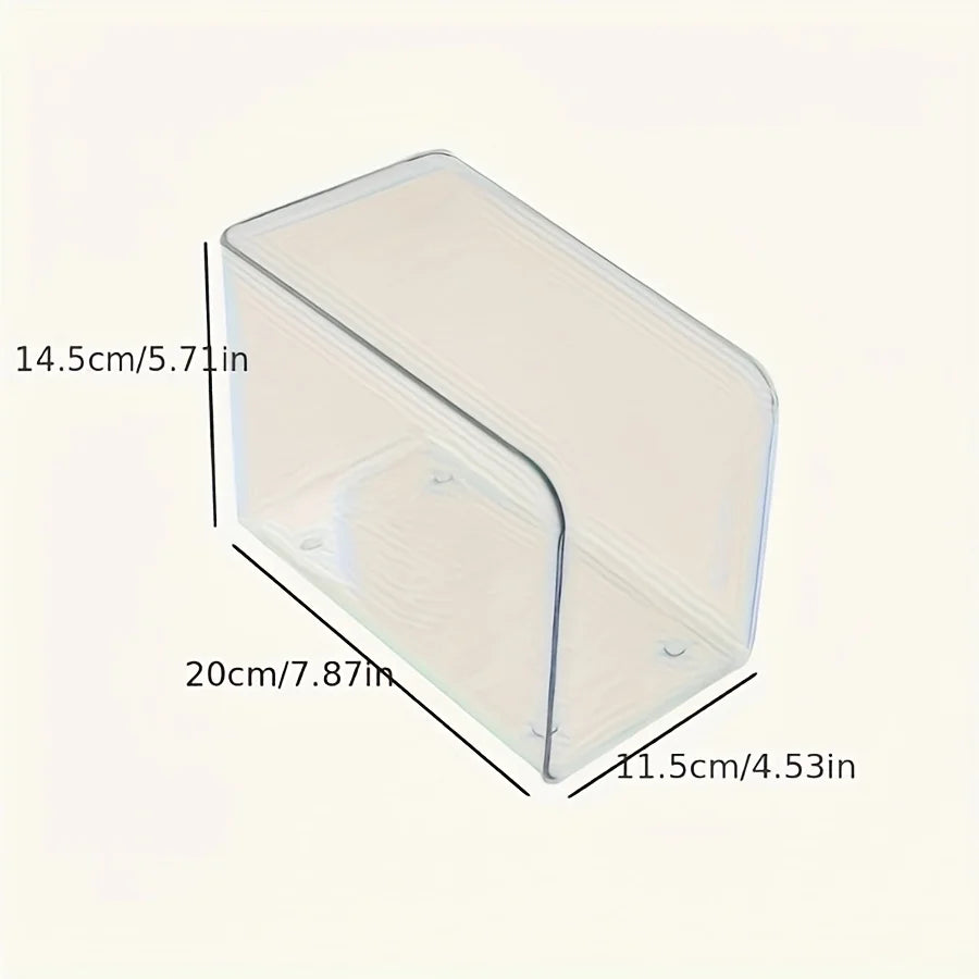 Clear Acrylic Desk Organizer with Multi Compartments. Transparent book stand, file & stationery holder for office & dorm.