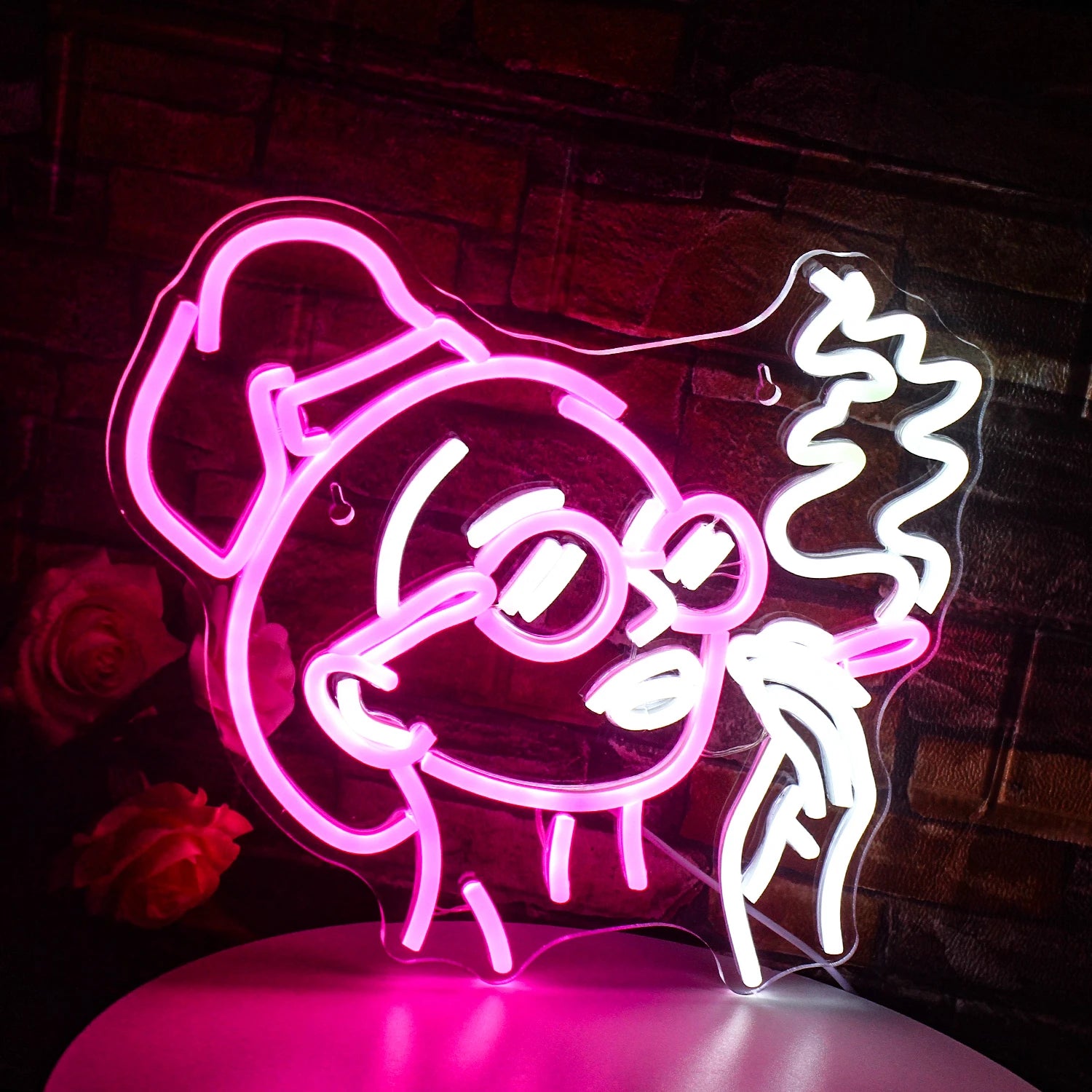 Led Neon Sign Smoking Hand Eye Personalized Neon Signs For Bar Game Room Restaurant Wall Decoration Neon Light USB Acrylic