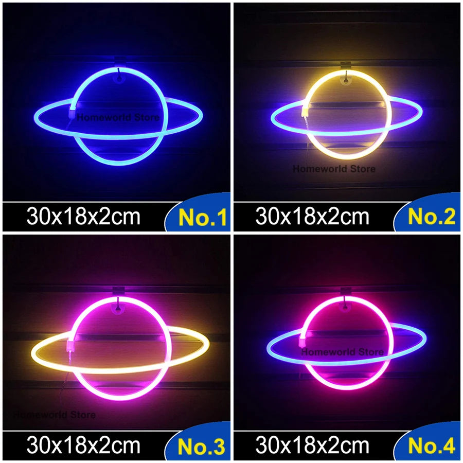 LED Neon Light Sign Logo Modeling Night Lamp 88 Styles Wholesale Dropshipping Decor Room Wall Party Wedding Colorful Xmas Gift