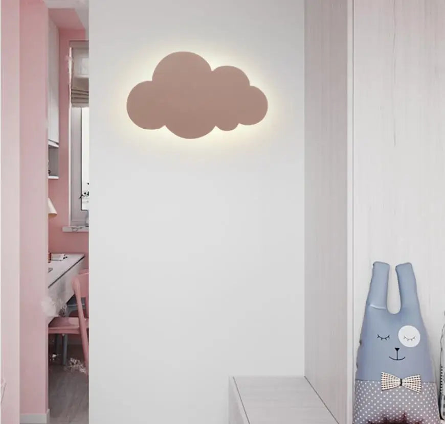 LED Cloud wall light for Bedroom Children Nursery kids wall light side lamp art deco sconces wall side lamp fixtures