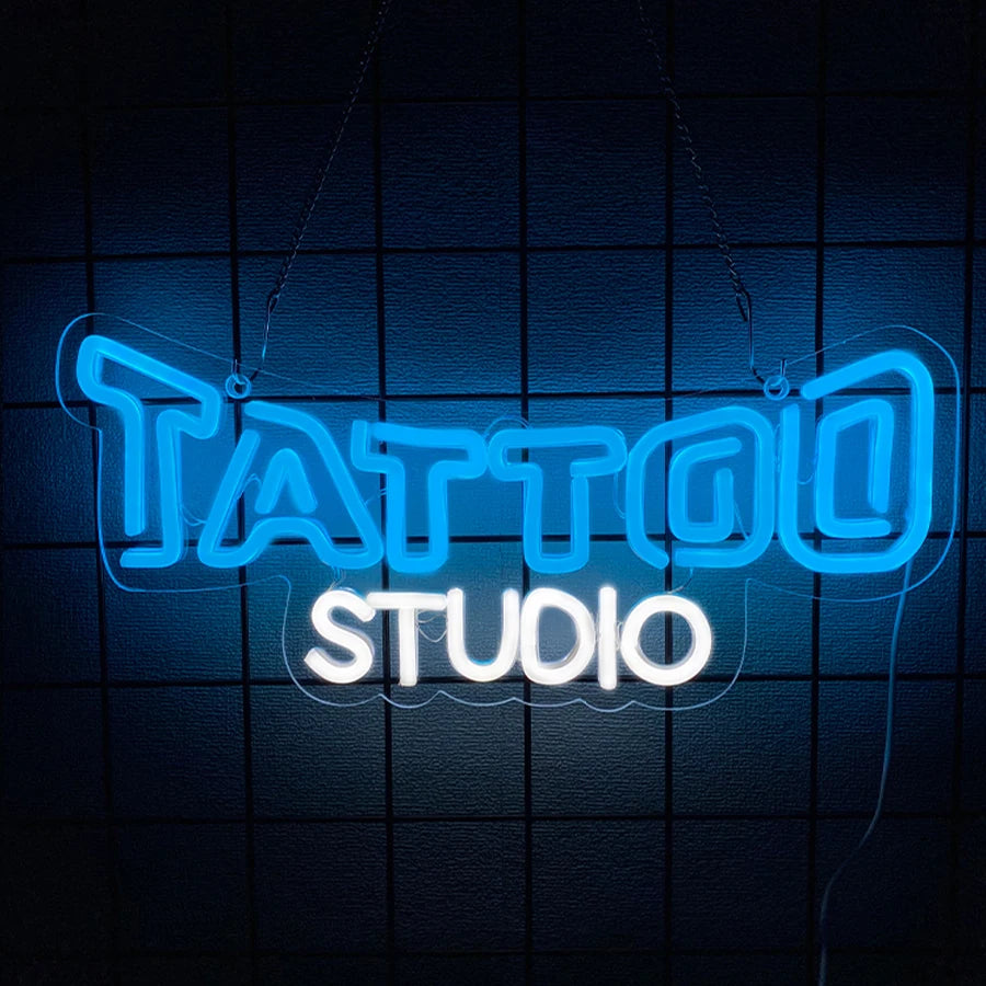 Tattoo Led Neon Sign, Decor With Aesthetic Operation Lights, Used For Business Lights In Shops, Rooms, Bars And Tattoo Studios.