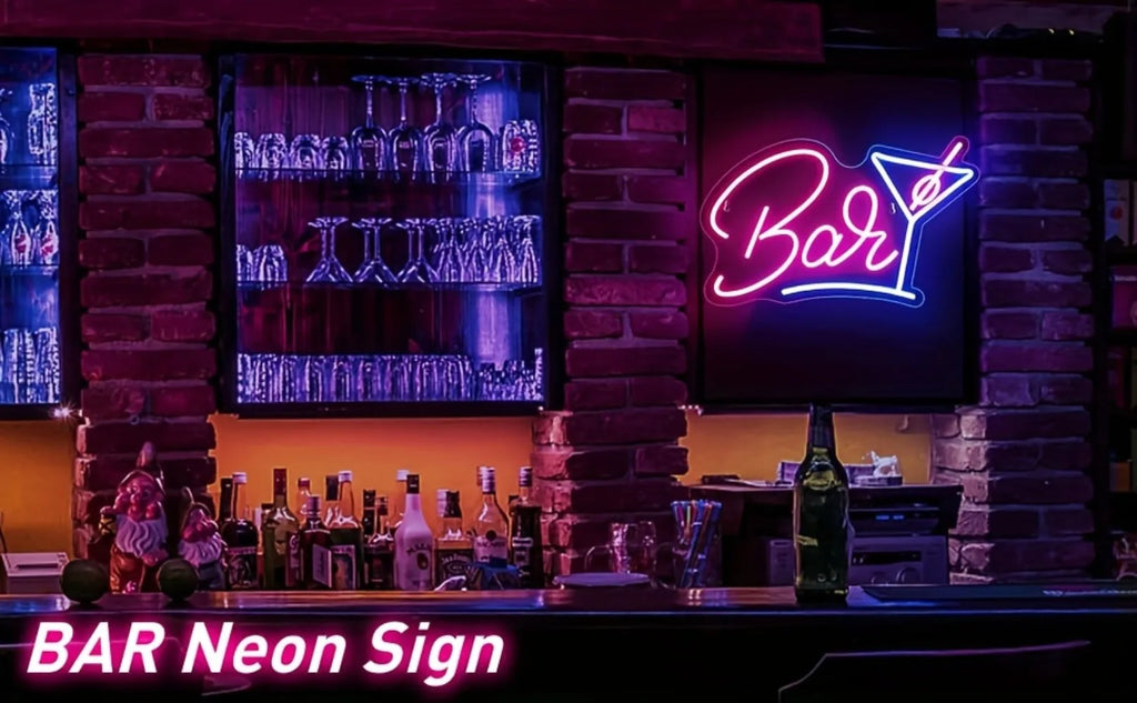 LED Neon Signs For Bar Wall Decor, USB Powered LED Beer Lights For Bedroom, Man Cave, Party,  Coffee Shop, HomeClub Christmas