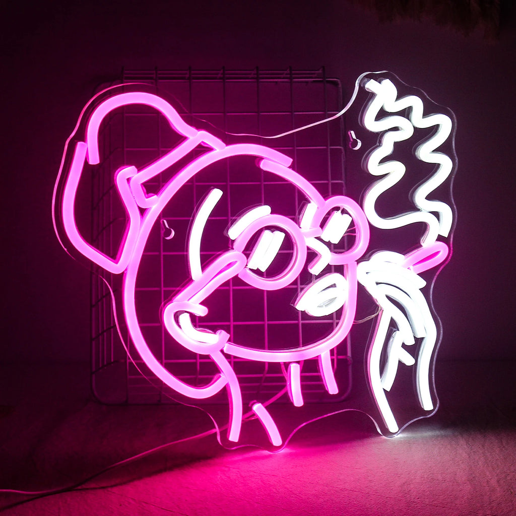 Led Neon Sign Smoking Hand Eye Personalized Neon Signs For Bar Game Room Restaurant Wall Decoration Neon Light USB Acrylic