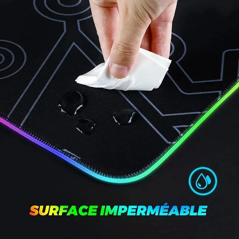 R-Razer-R  Mouse Pad Keyboard LED RGB Pc Gamer Glowing Rubber mause pad  Cute Cartoon Gaming Computer Boys Girls Friends Holiday